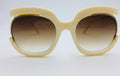 Cat Eye Half-Frame UV400 Sunglasses for Women