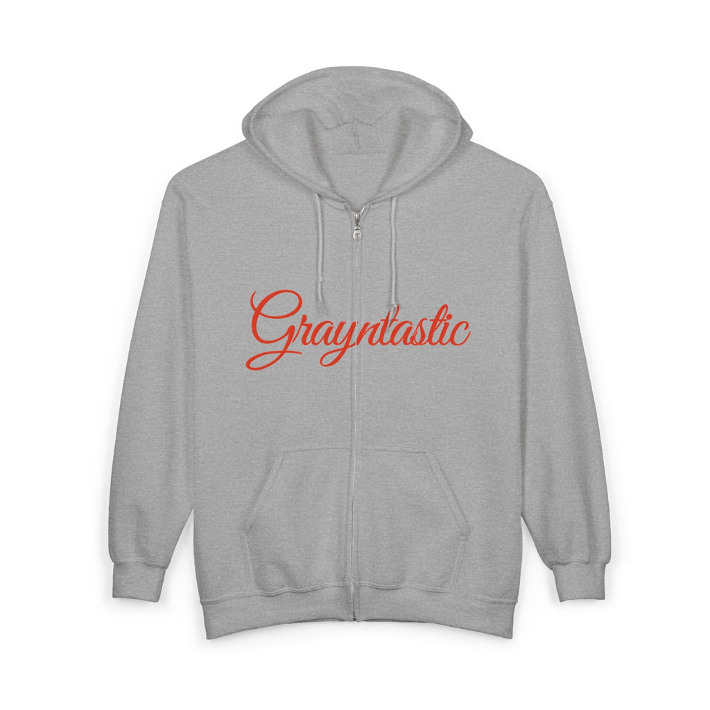 Grayntastic Zip Hoodie for Trendsetters, Cozy Unisex Sweatshirt, Holiday Gift, Casual Wear, Comfortable Layering Piece