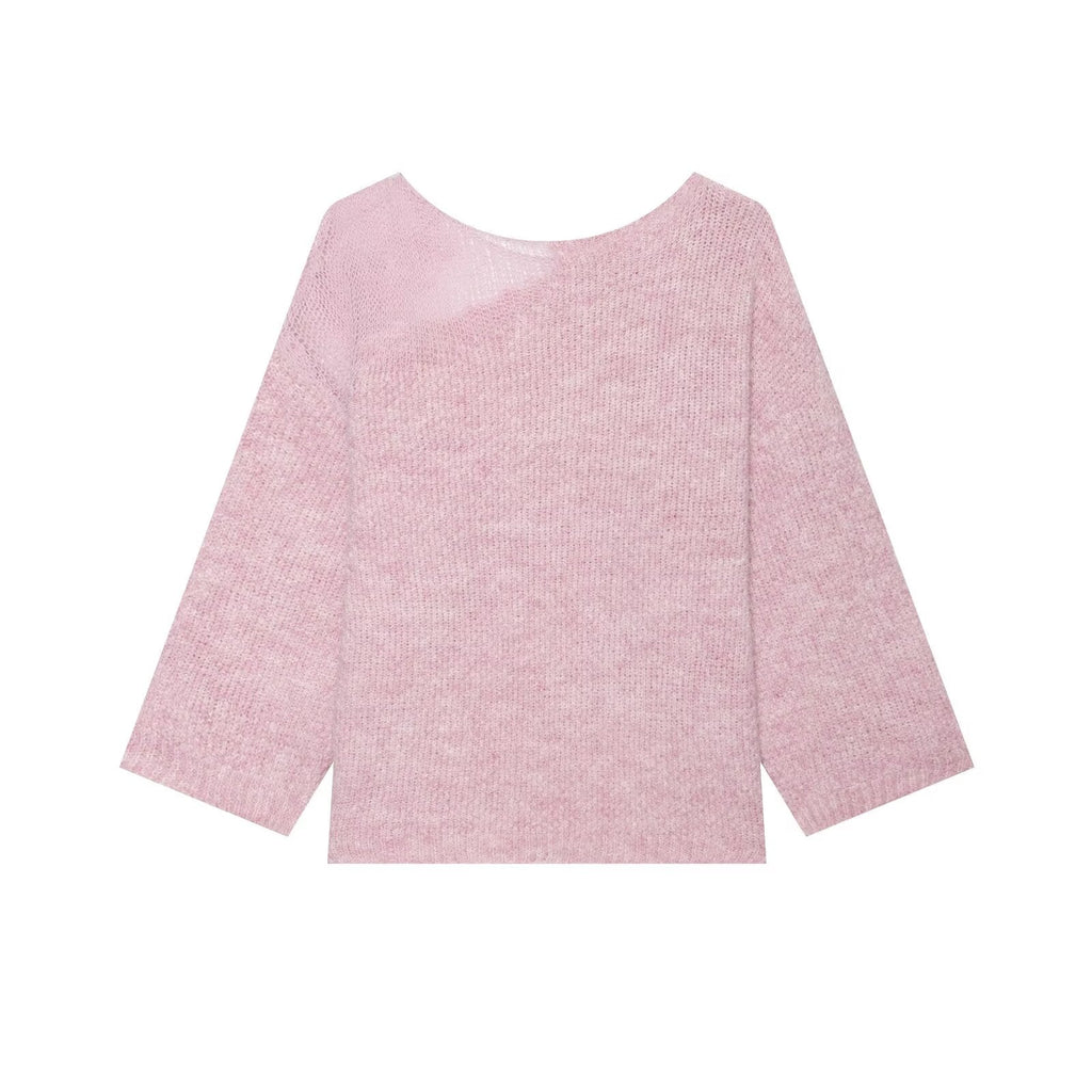 Women Clothing Summer French Gentle Handmade Sequin Accessories Sweater