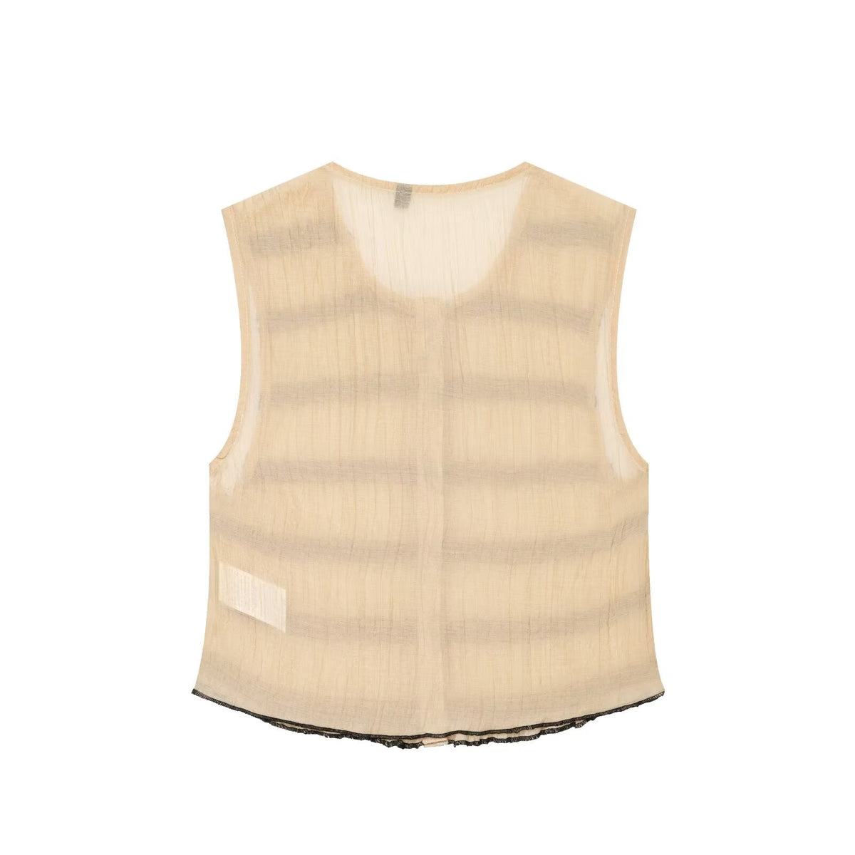 Women Clothing Color Contrast Stitching Vest Top Wide Leg Pant Sets
