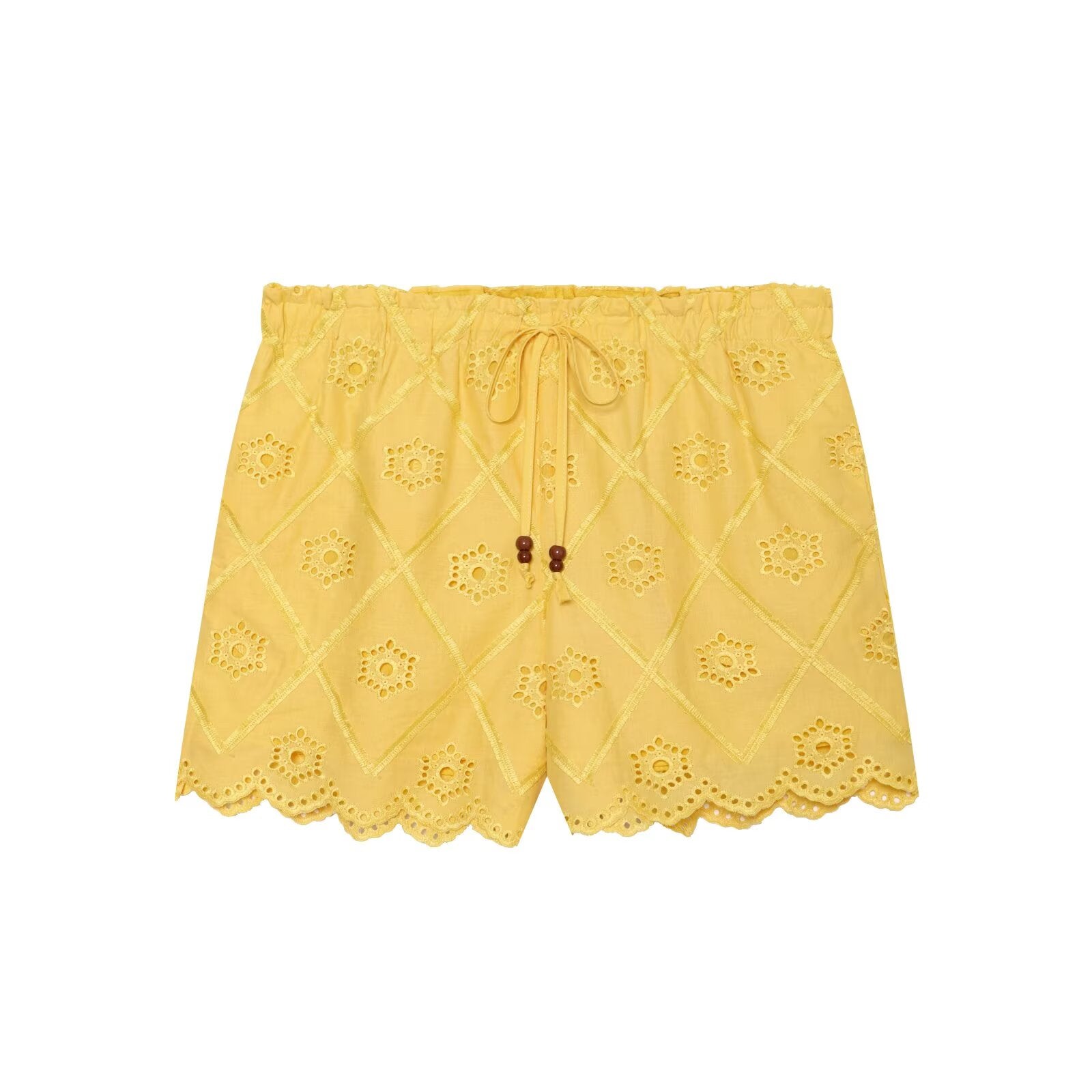 Women Solid Color Summer Embroidered Short Sets