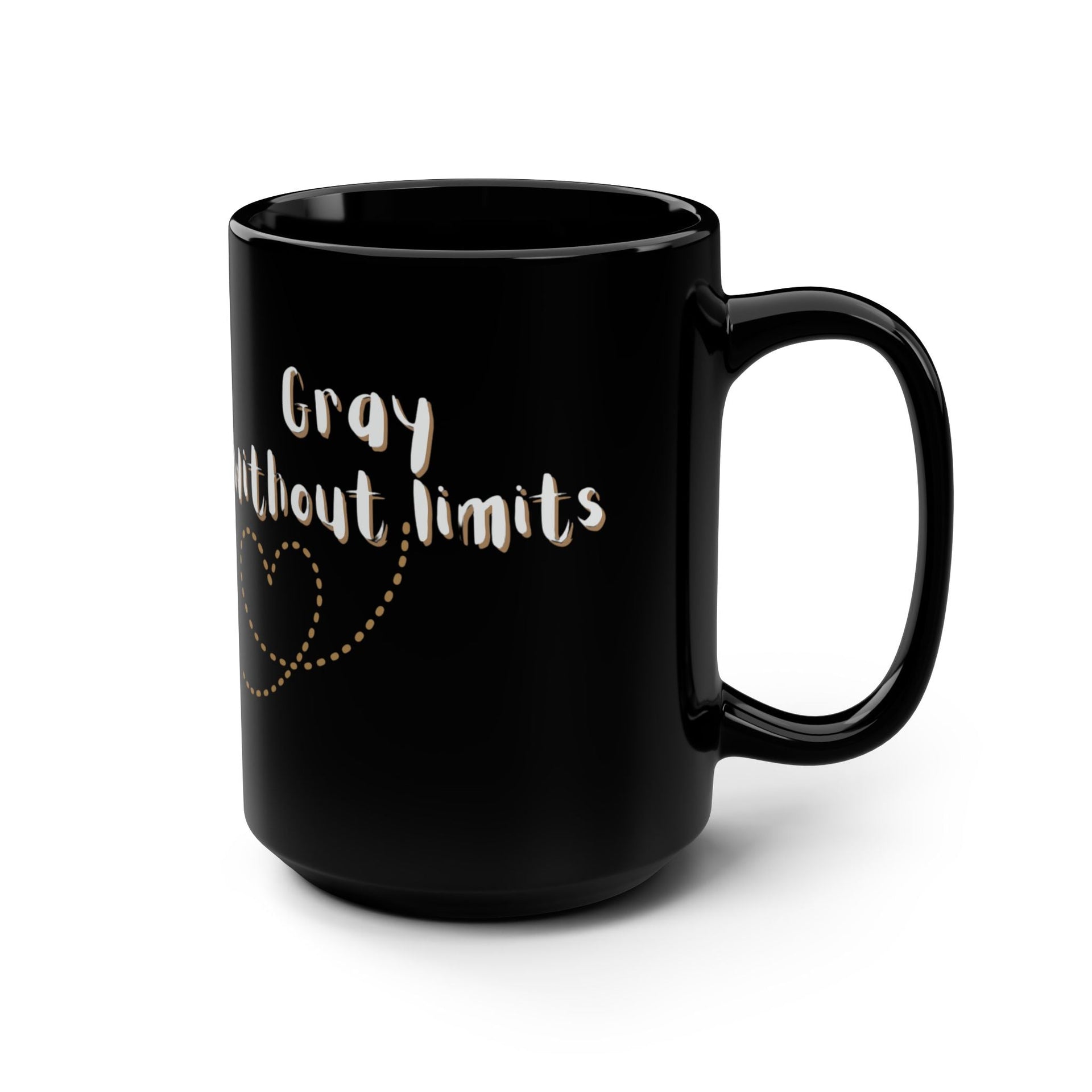 Gray Without Limits Inspirational 15oz Ceramic Coffee Mug