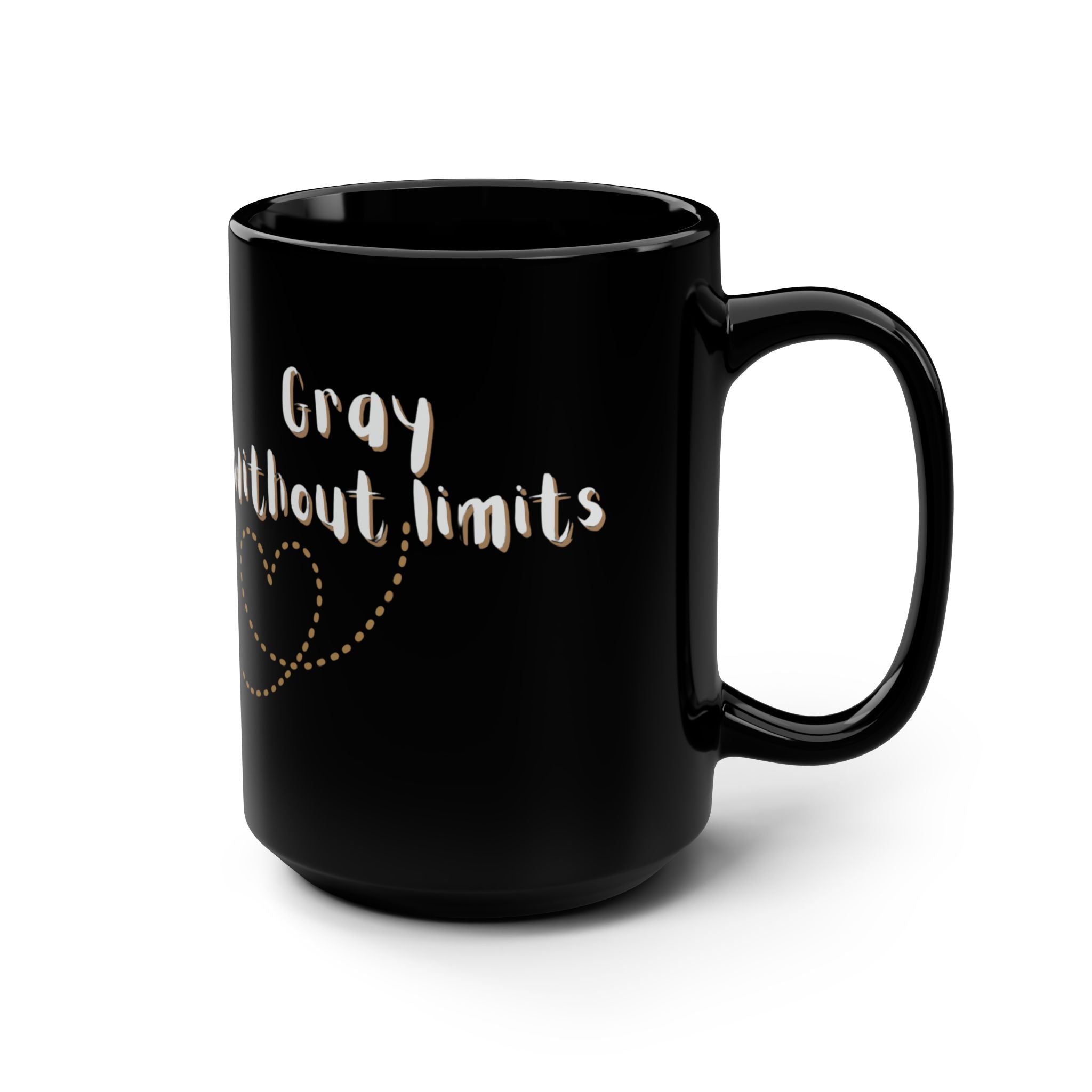 Gray Without Limits Inspirational 15oz Ceramic Coffee Mug