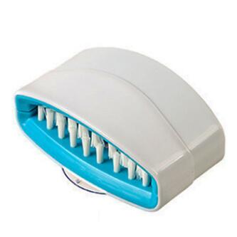 Multi-Purpose Kitchen Cleaning Brush with Suction Cup - 11x6x4cm