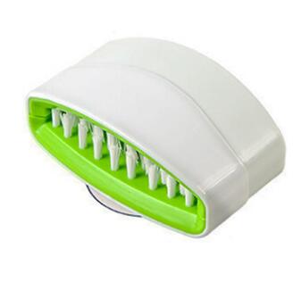 Multi-Purpose Kitchen Cleaning Brush with Suction Cup - 11x6x4cm