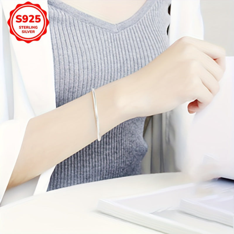 Silver-plated Personalized Snake-chain Bracelet For Women