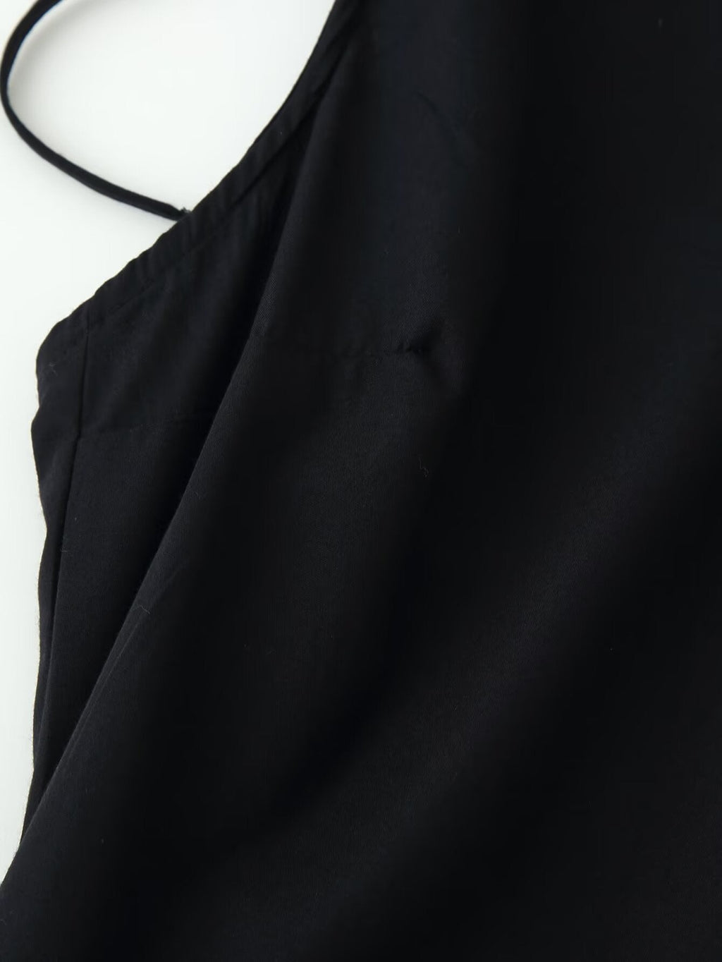 Women Clothing Minimalist Bow Tie Hanging Collar Midi Dress