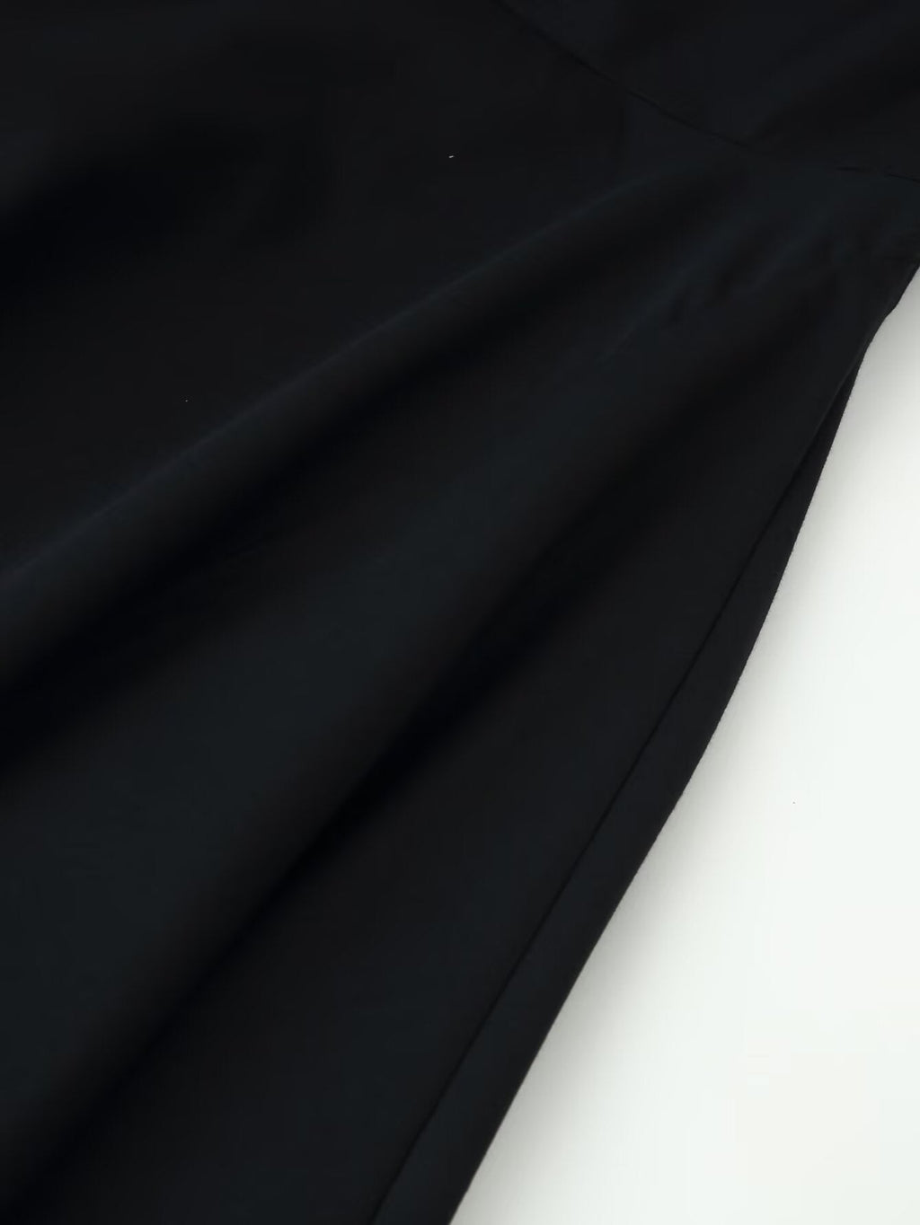 Women Clothing Minimalist Bow Tie Hanging Collar Midi Dress