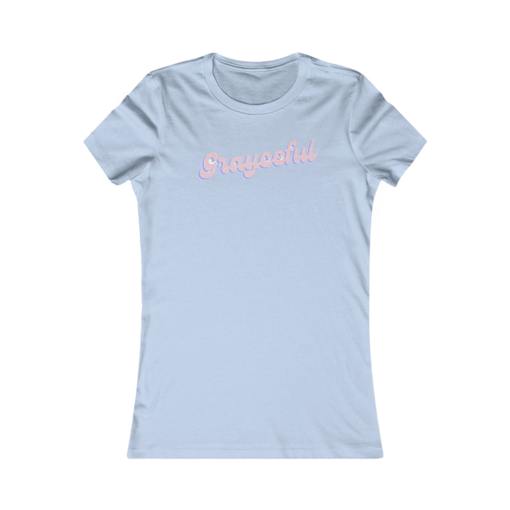 Women's Grayceful Cotton Tee - Minimalist Casual Crew Neck