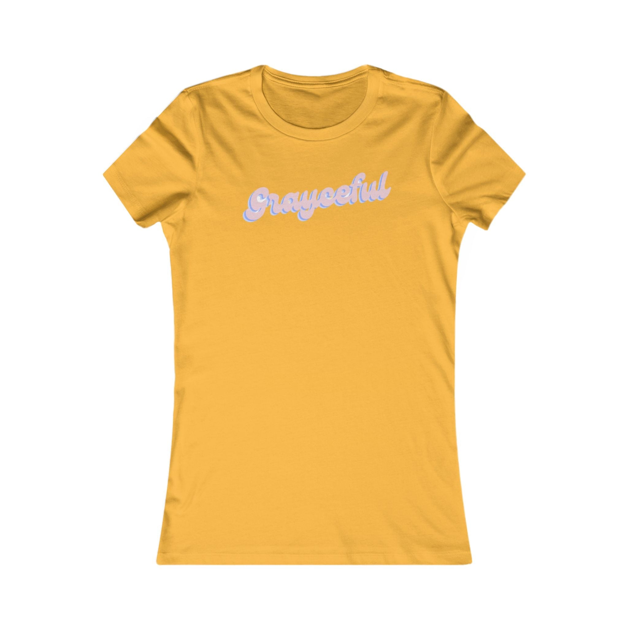 Women's Grayceful Cotton Tee - Minimalist Casual Crew Neck