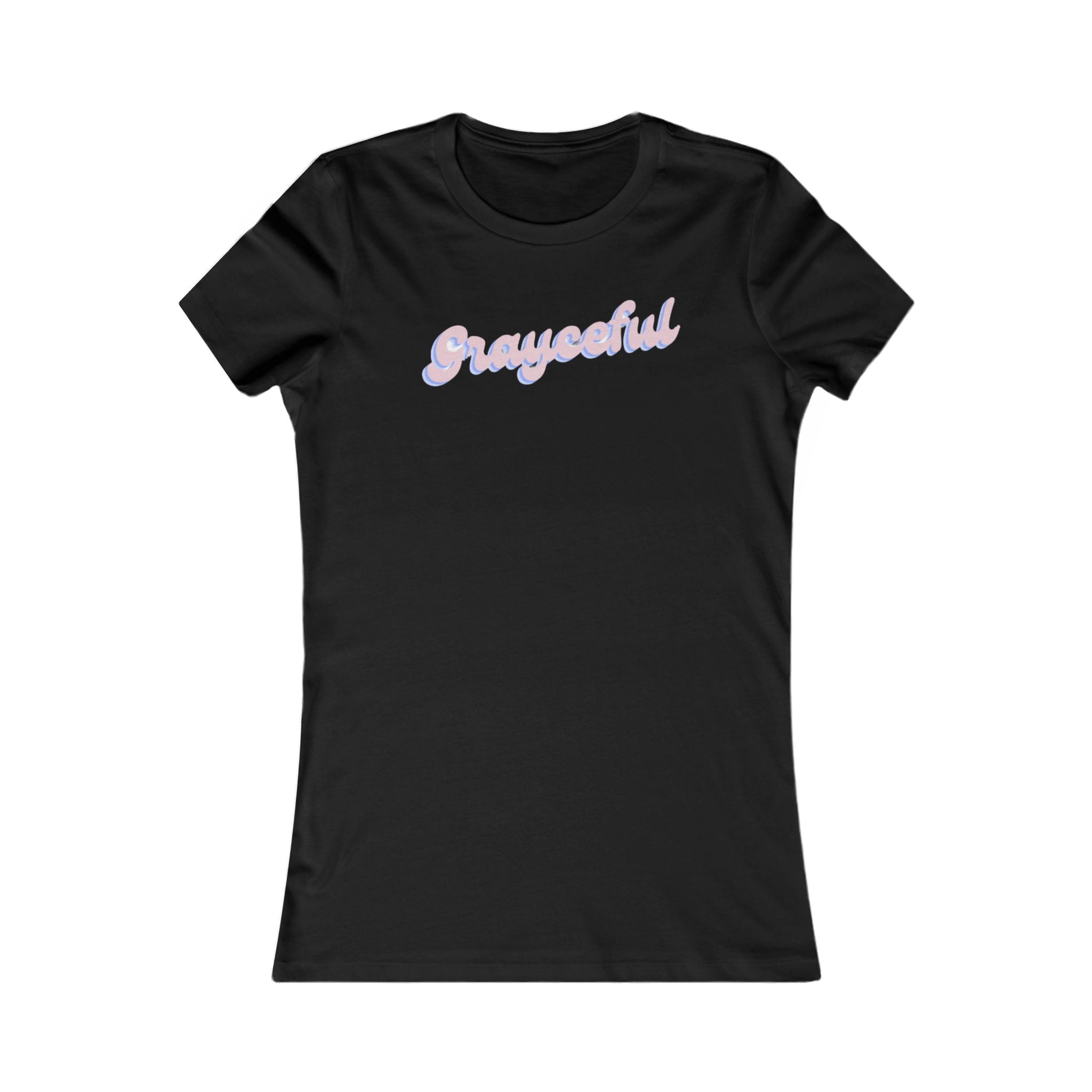 Women's Grayceful Cotton Tee - Minimalist Casual Crew Neck