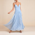 Women Clothing French Strap Floral Elegant Holiday Dress