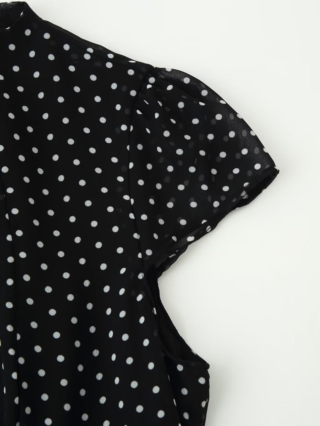 Women Polka Dot Waist Controlled Dress
