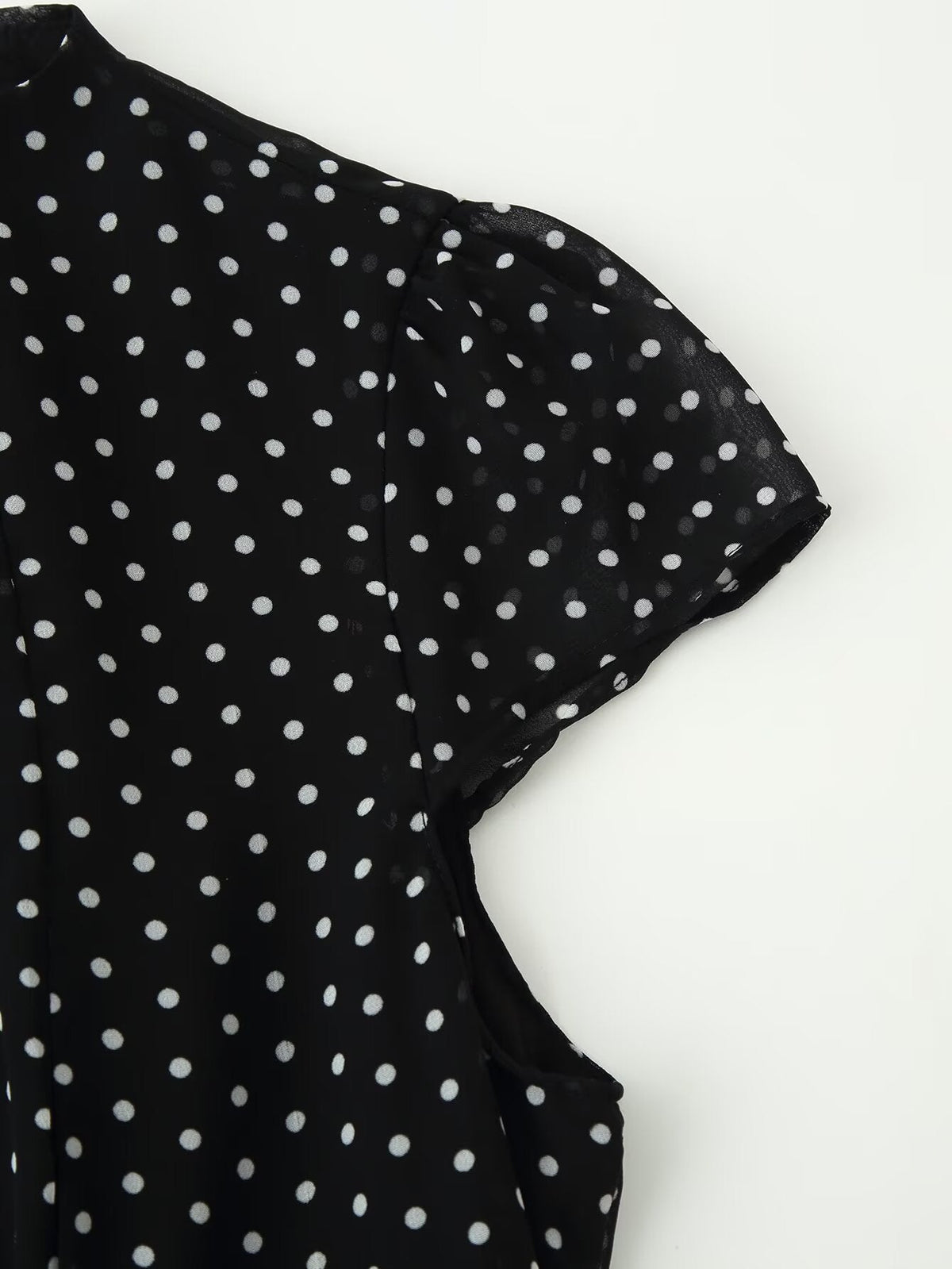 Women Polka Dot Waist Controlled Dress