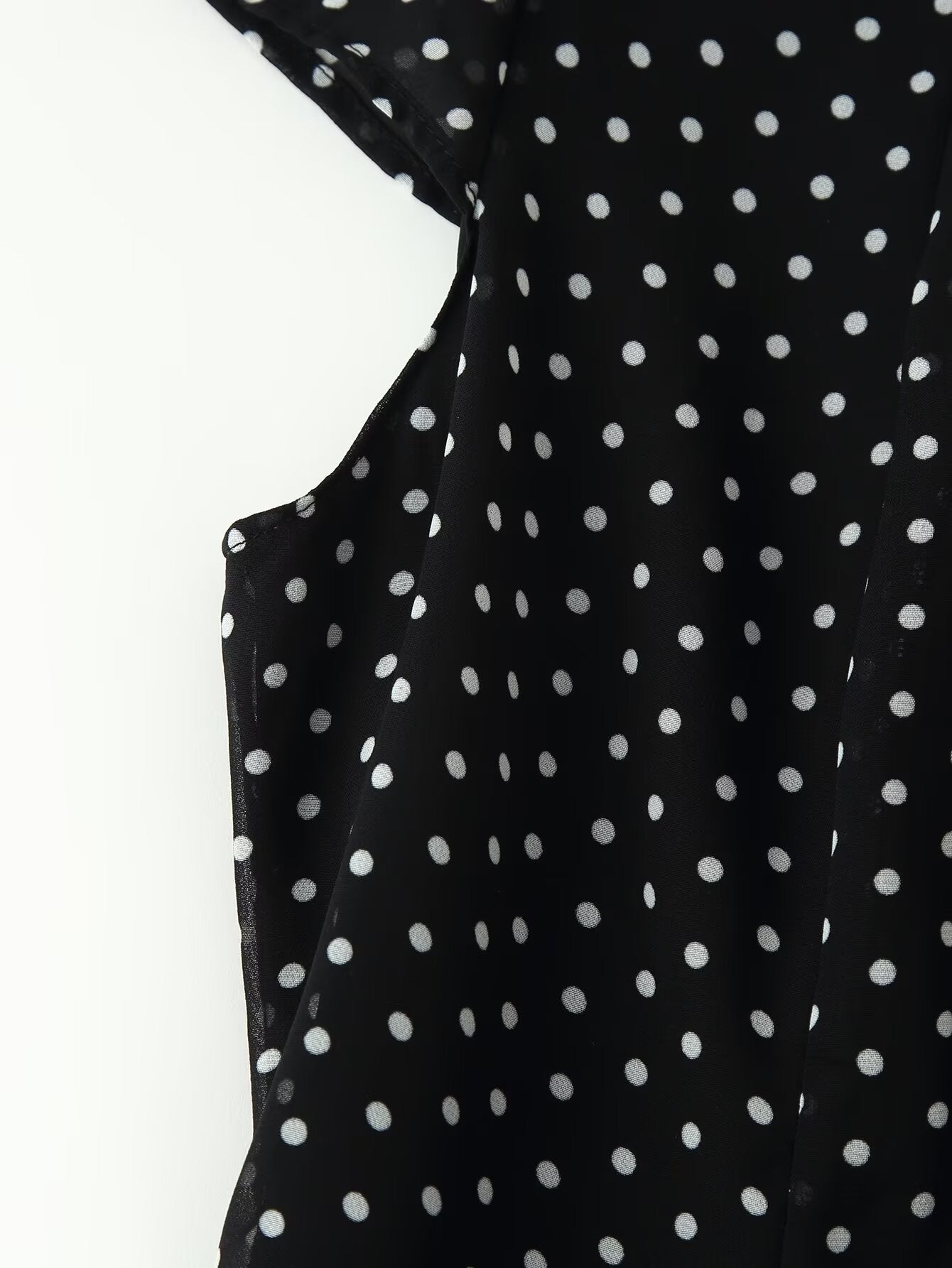 Women Polka Dot Waist Controlled Dress