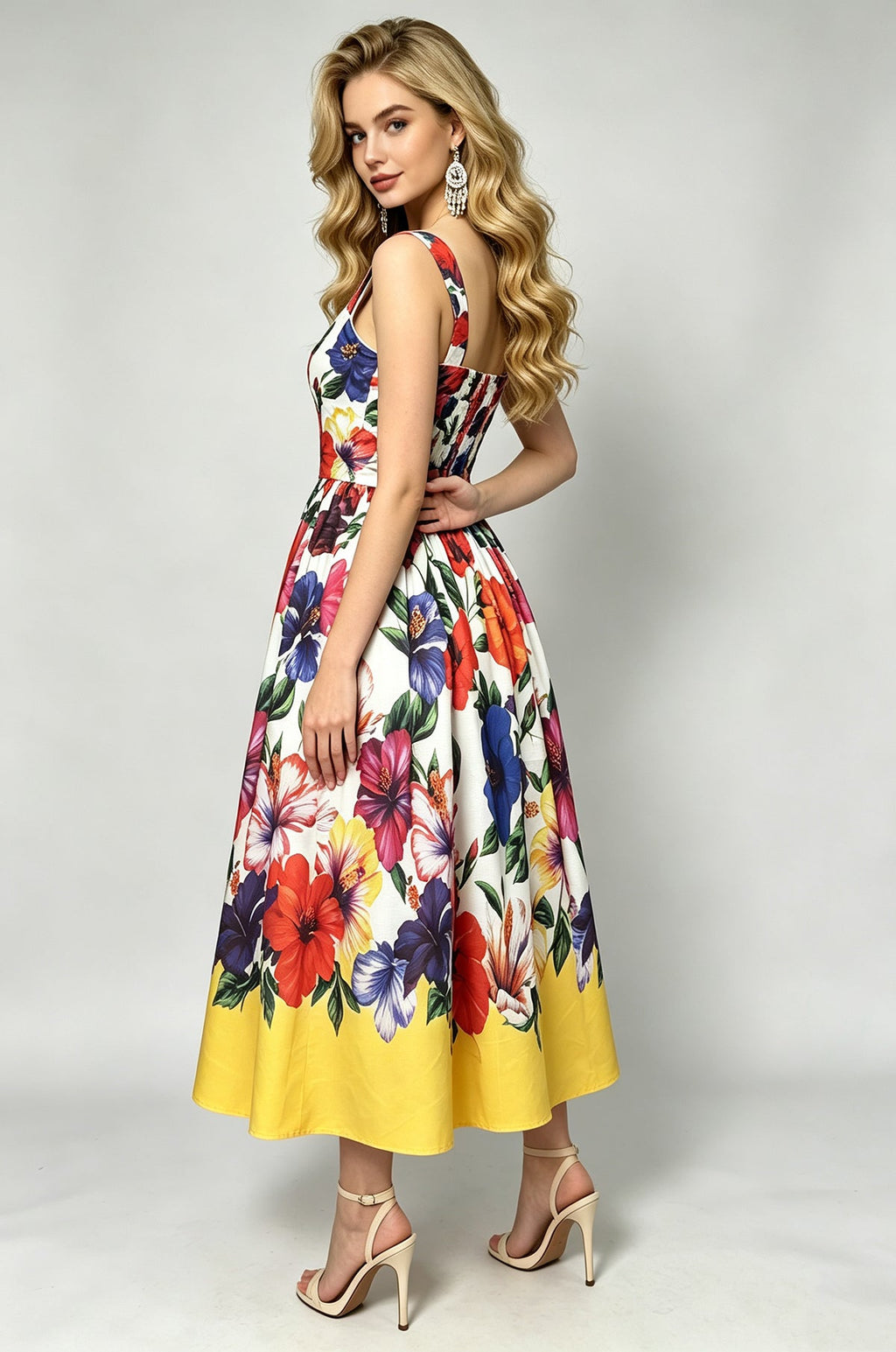 Women Summer Printed A Line Dress