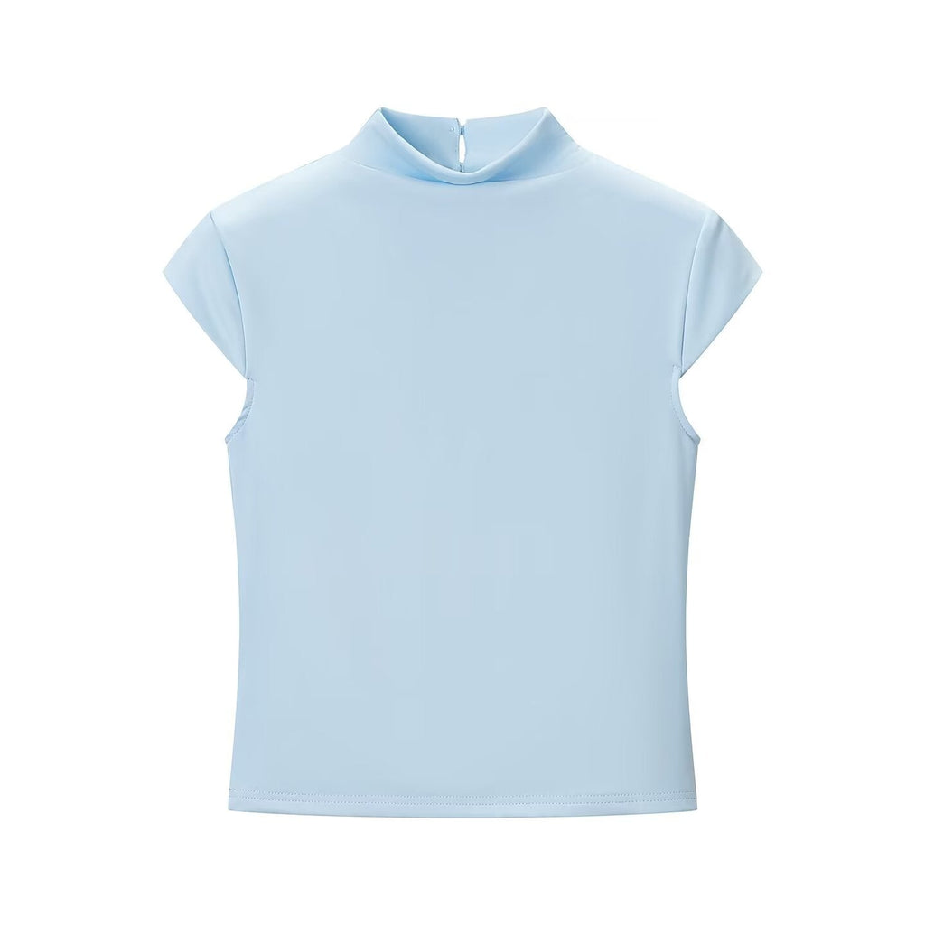Women Clothing Lace Stitching T shirt Top