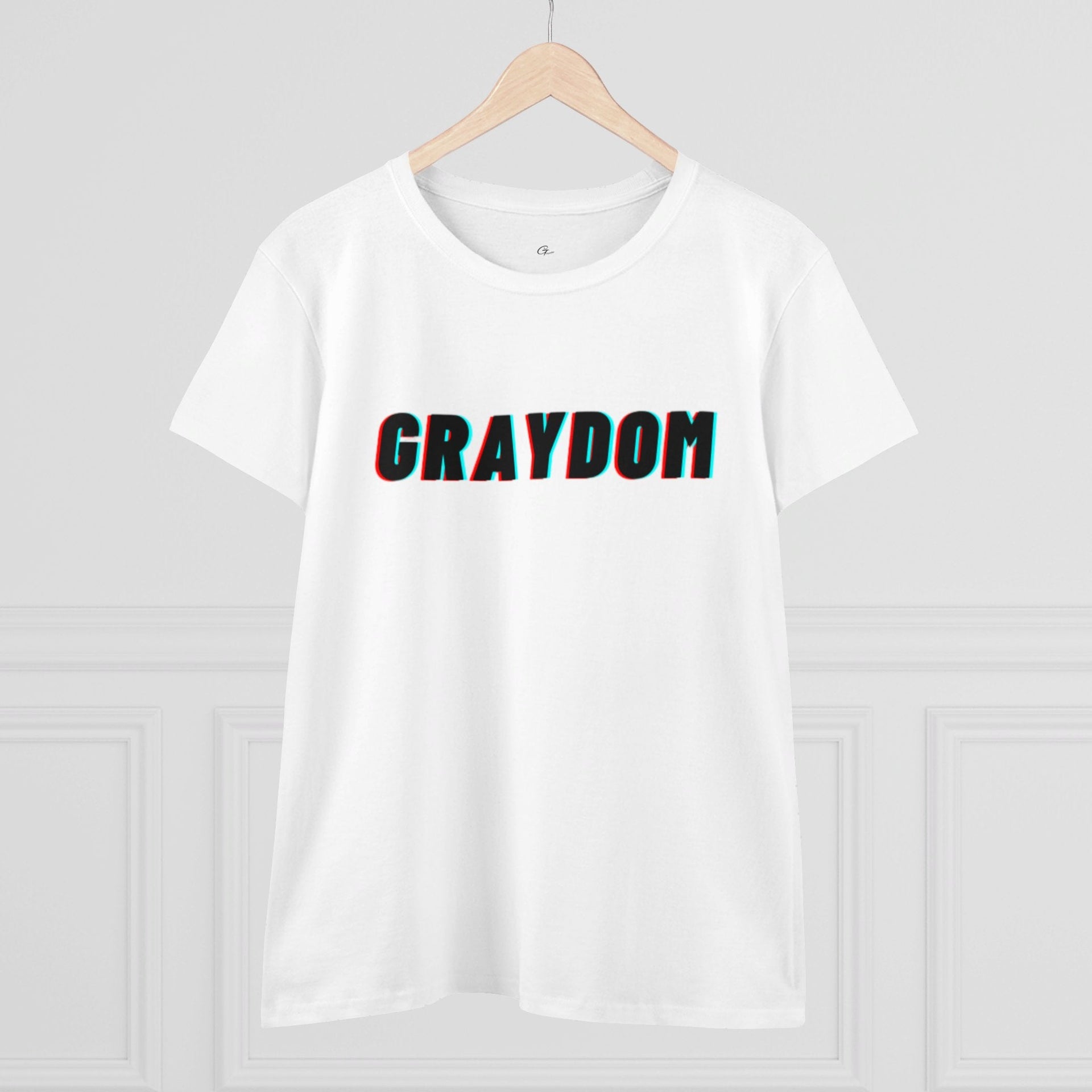 Women's Midweight Cotton Crew Neck Tee - Minimalist Streetwear Style