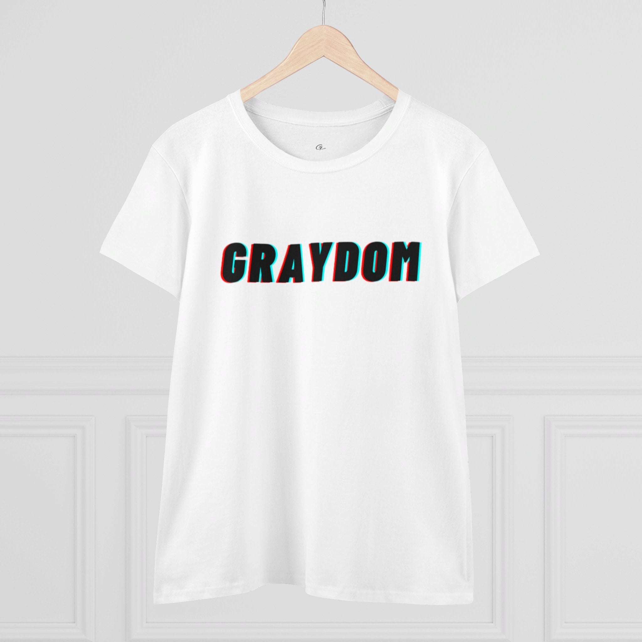 Women's Midweight Cotton Crew Neck Tee - Minimalist Streetwear Style