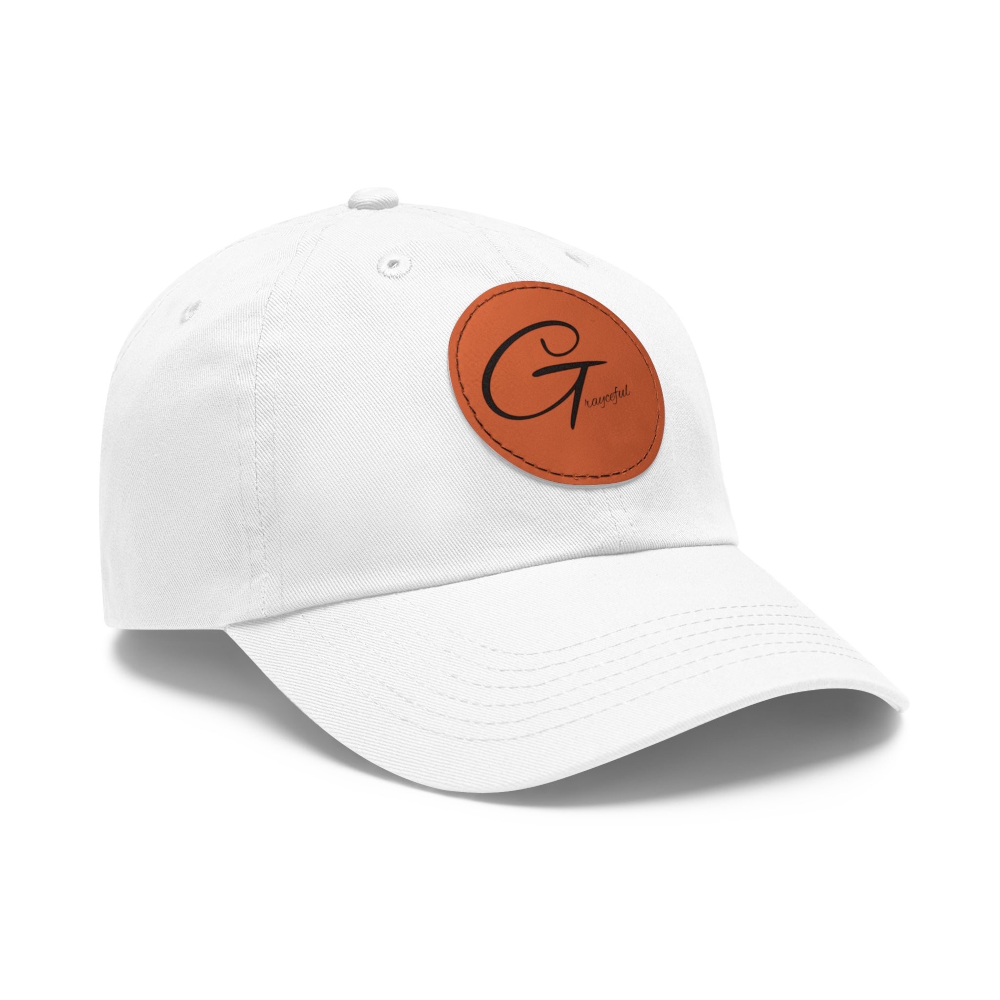 Unstructured Cotton Baseball Cap with Minimalist Leather Patch