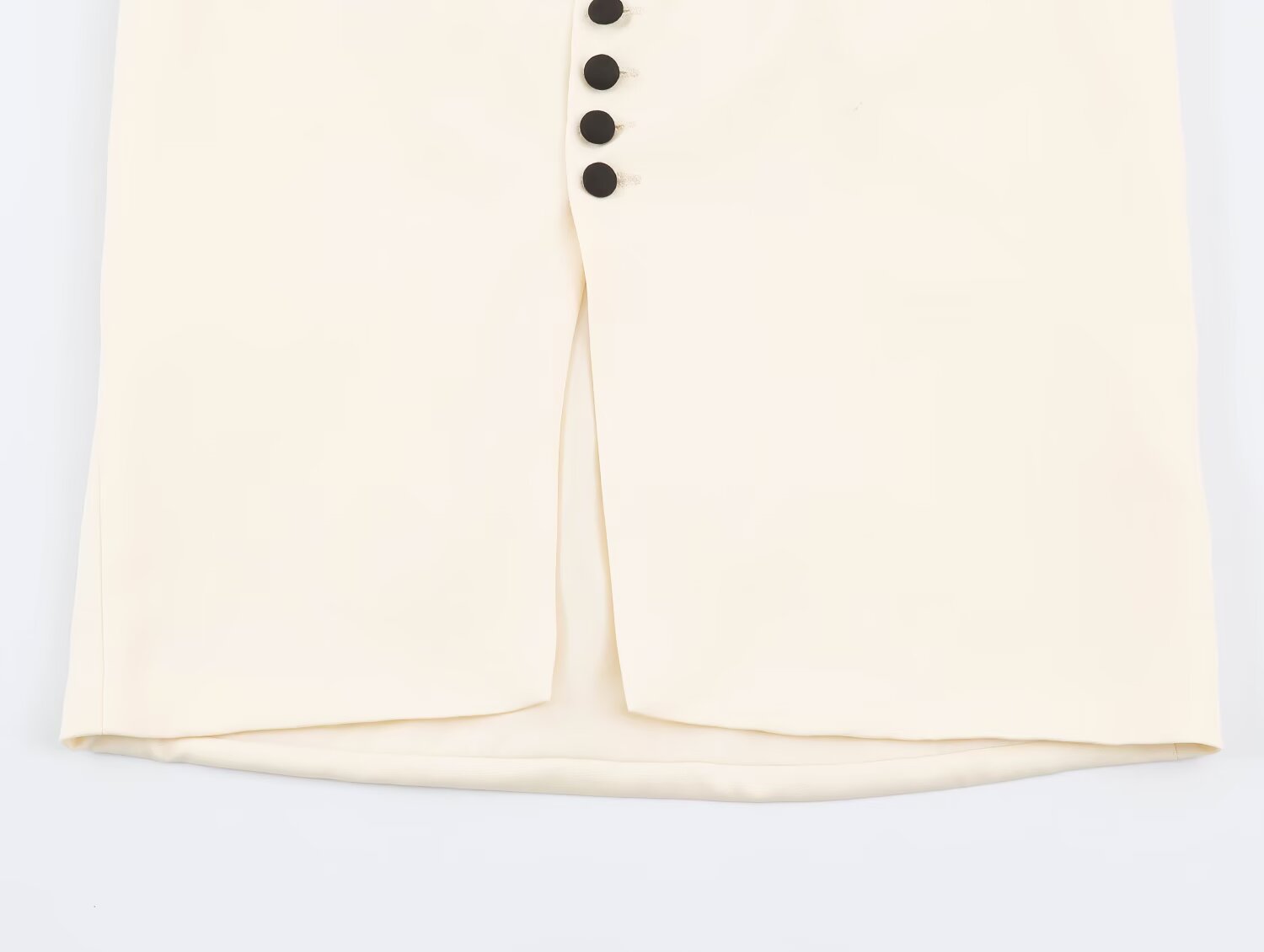 Women Clothing Autumn Stylish Graceful Simple Double Breasted Hanging Collar Vest