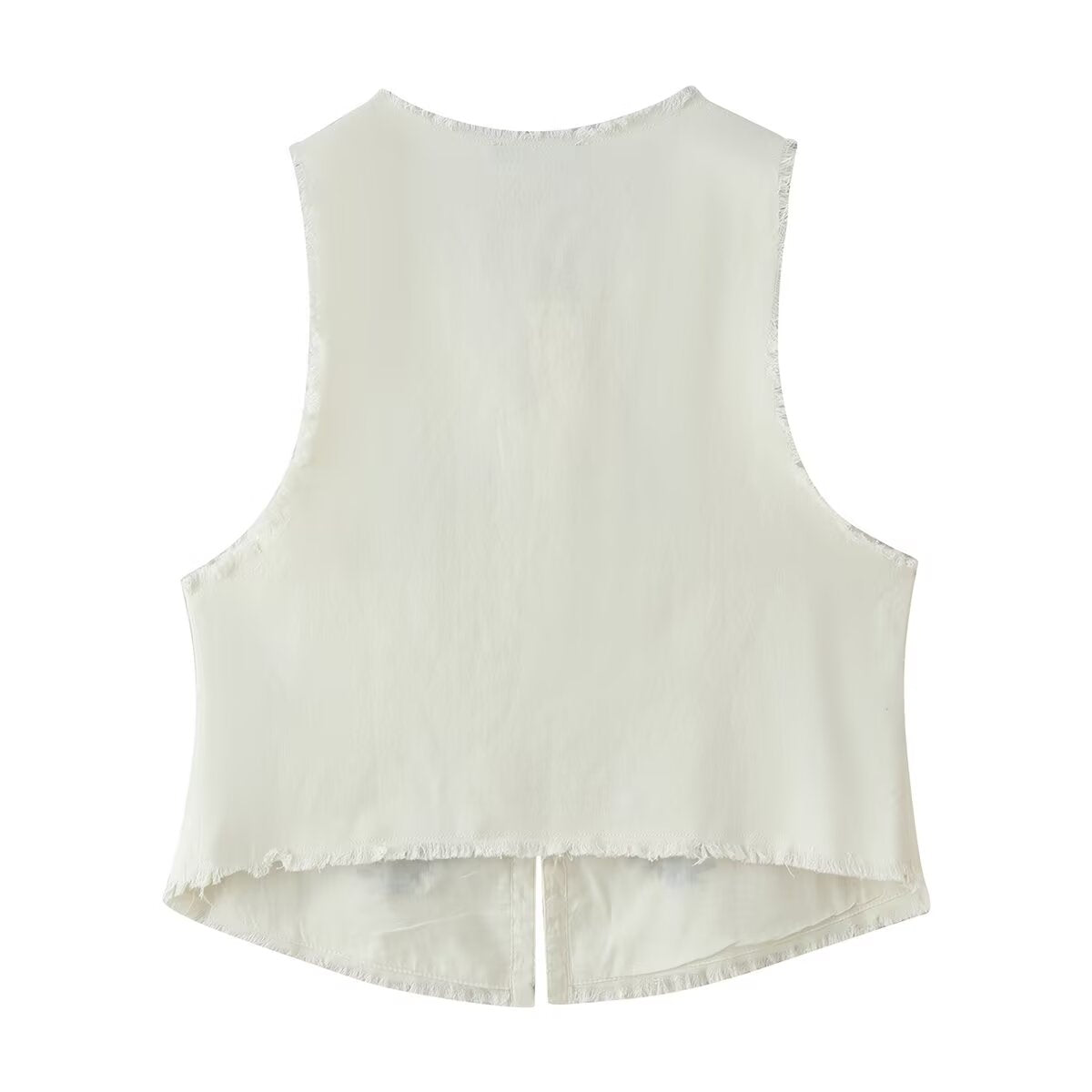 Summer Women Clothing Mori Heavy Industry Sleeveless Embroidered Vest