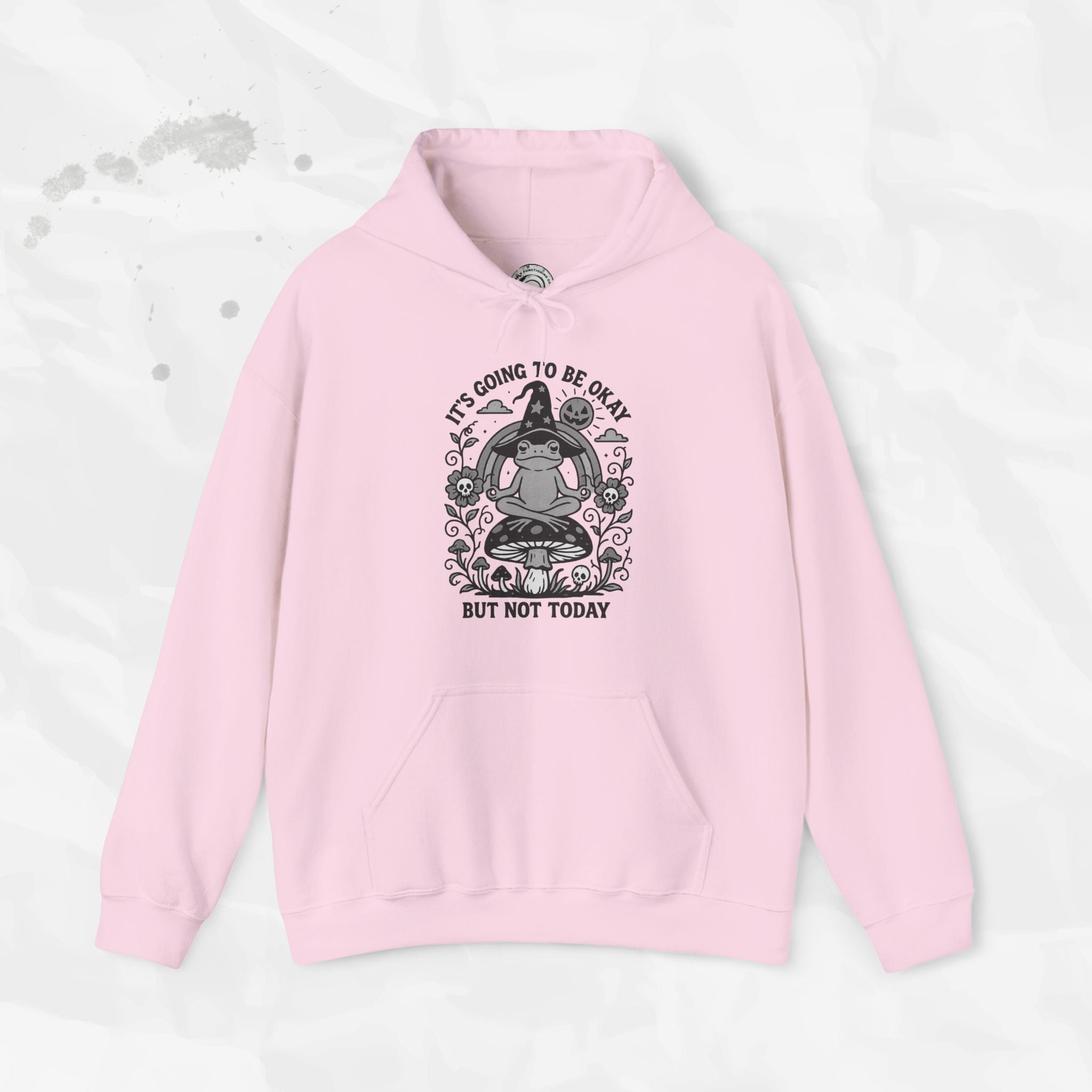 Witchy Frog Meditation Hoodie - It's Going To Be Okay Not Today