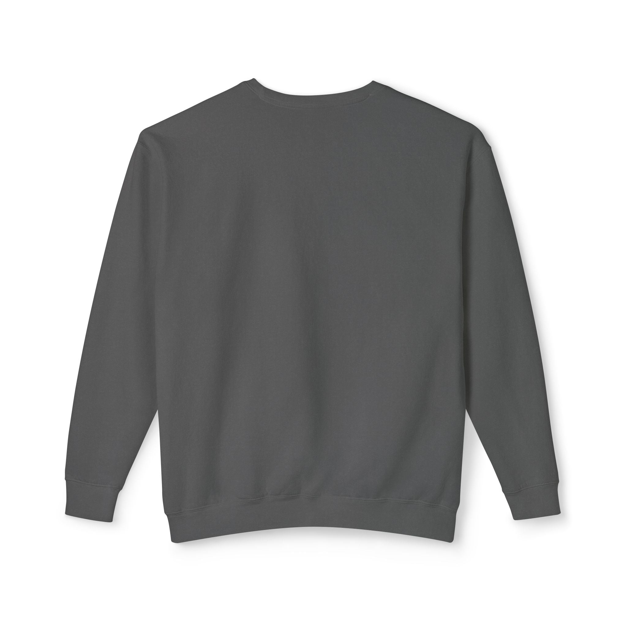 Unisex Lightweight Crewneck Sweatshirt in Charcoal and Cream
