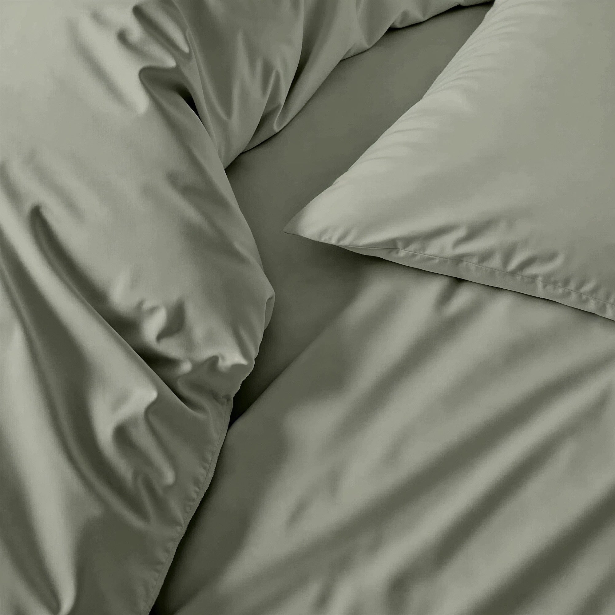 Australian Cotton Sateen Sheet Set in Solid and Stripe - Image 32