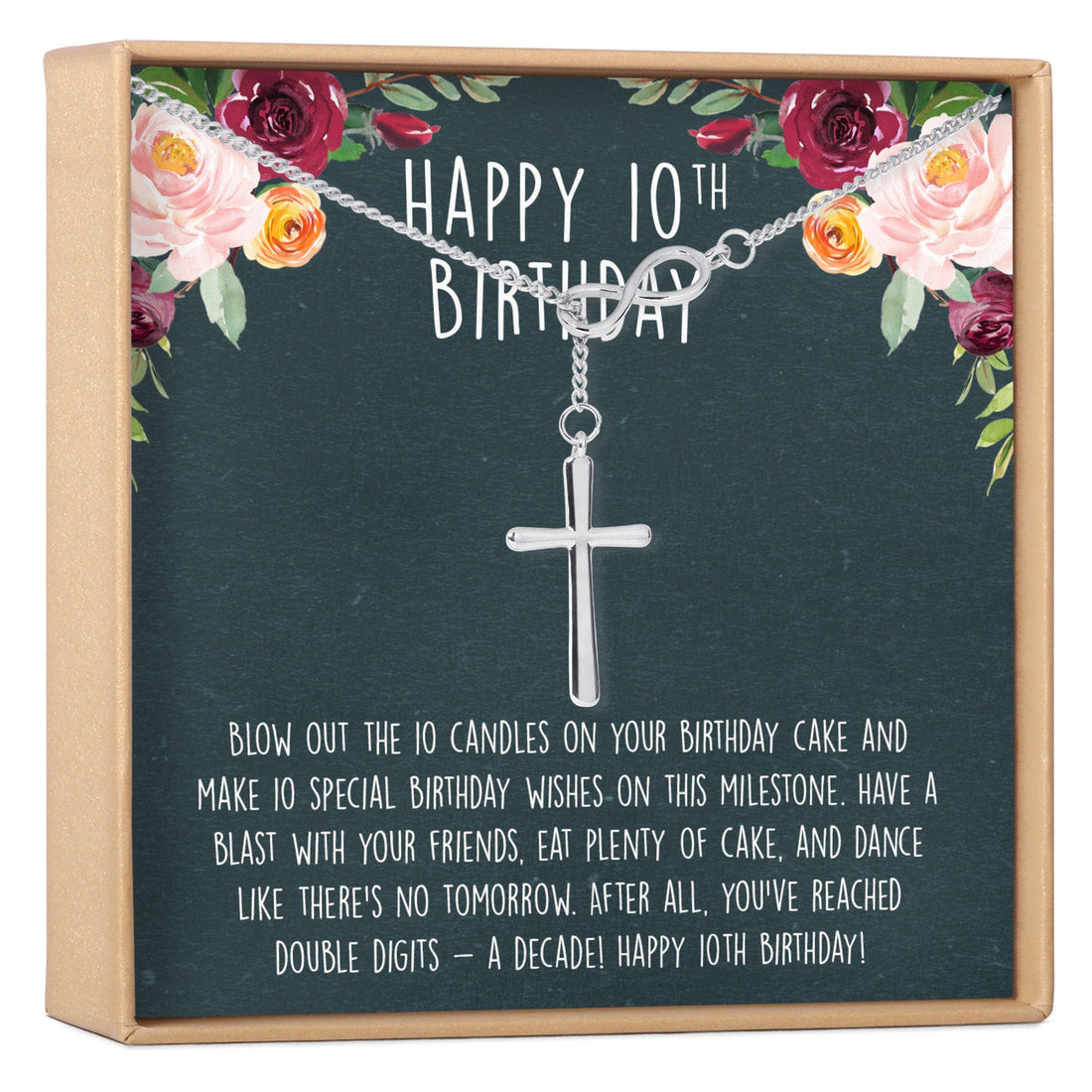 10th Birthday Gift Necklace, Multiple Styles