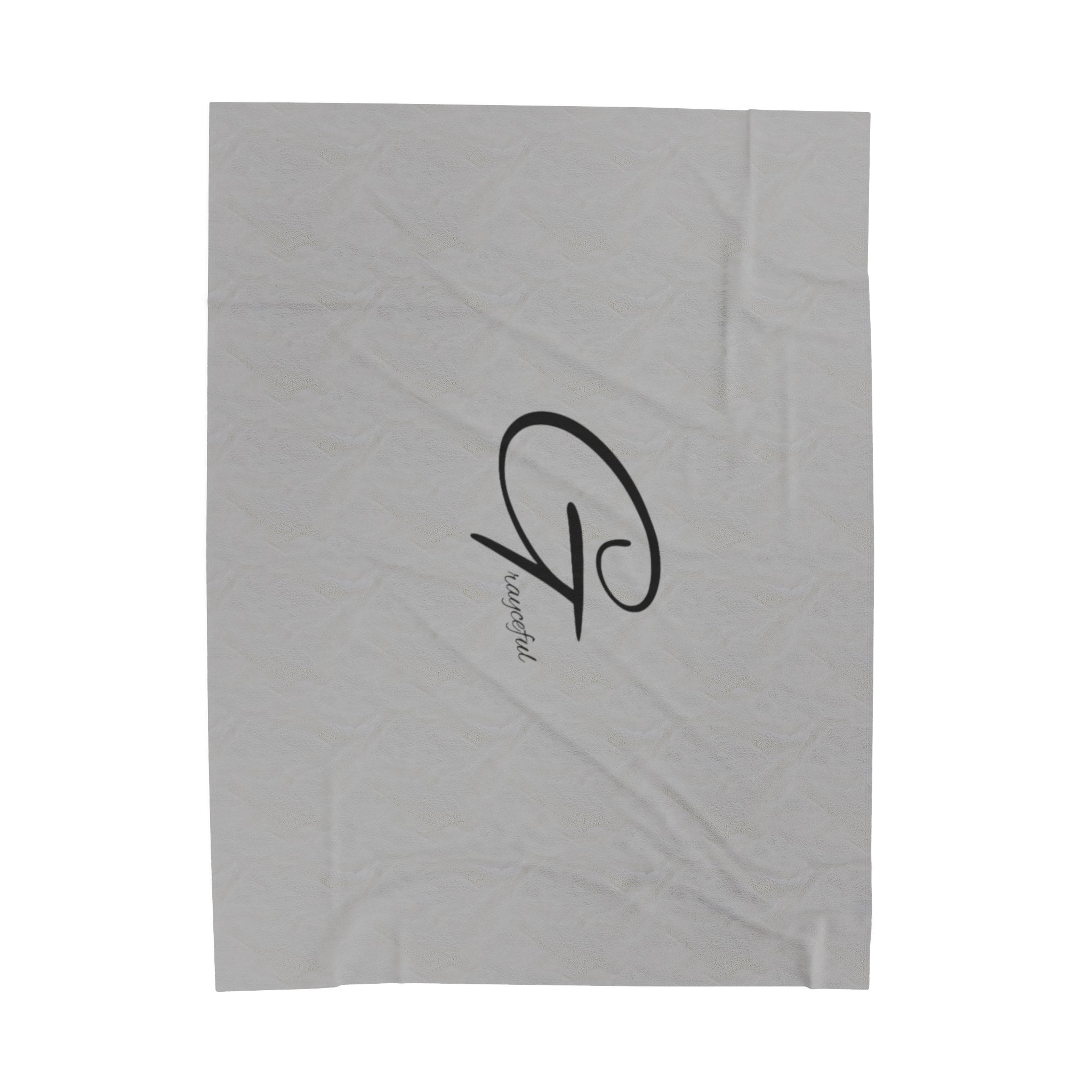 Velveteen Plush Throw Blanket - Minimalist Modern Neutral Decor