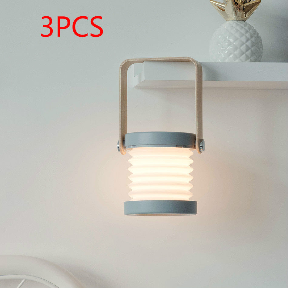 Foldable LED Lantern Lamp - Portable Touch Dimmable Reading Light