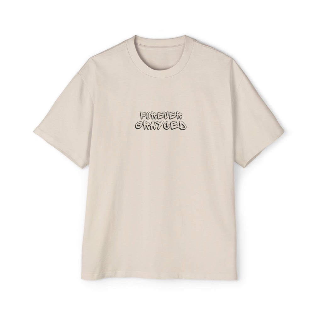 Men's Heavy Oversized Cotton T-Shirt Streetwear Casual Tee