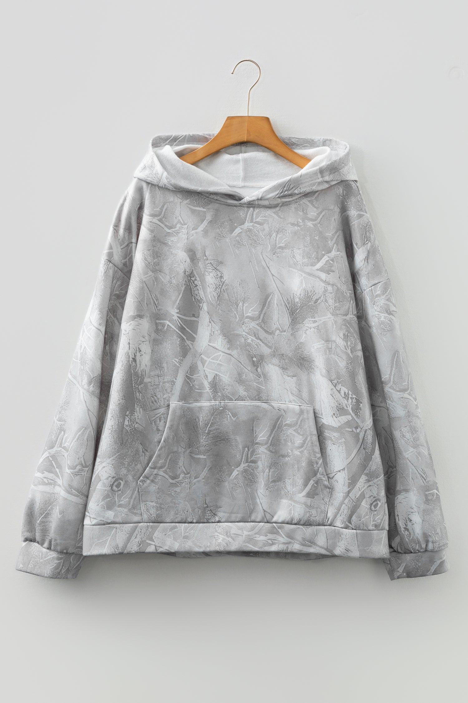 Plus Size Camo Woodland Oversize Hoodie