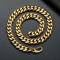 Stainless Steel Cuban-Link Mens Necklace