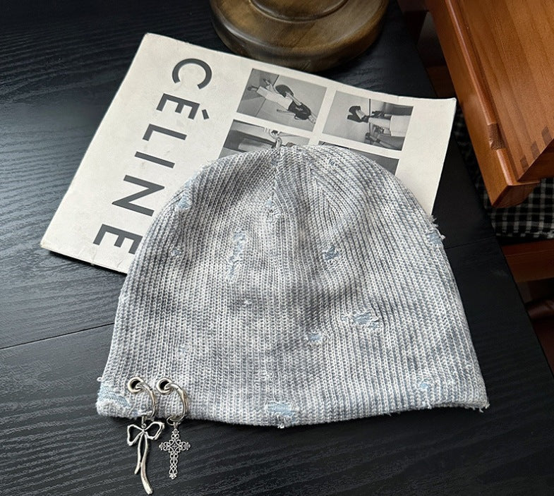 Retro Suede Velvet Flat-Top Winter Cap