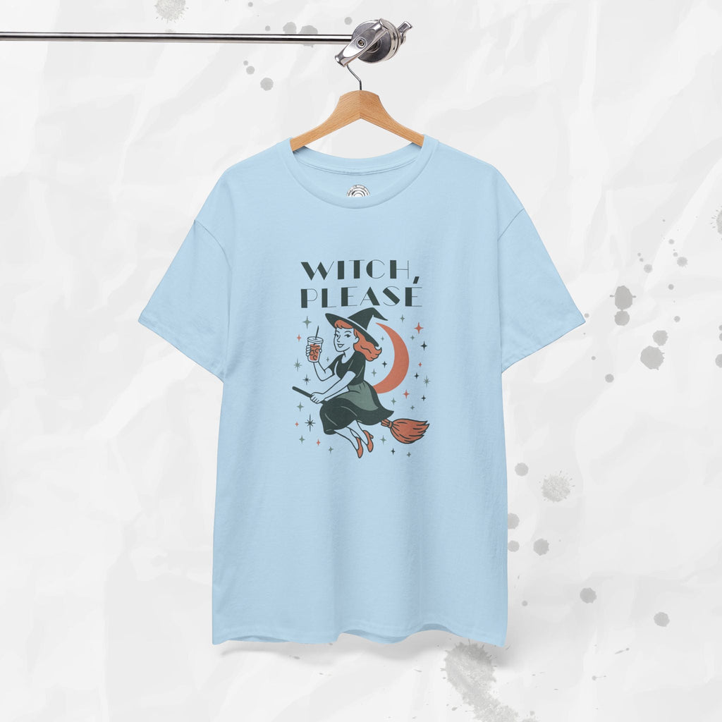 Witch Please Graphic T-Shirt Vintage Style Witchy Crewneck Tee - Image 13