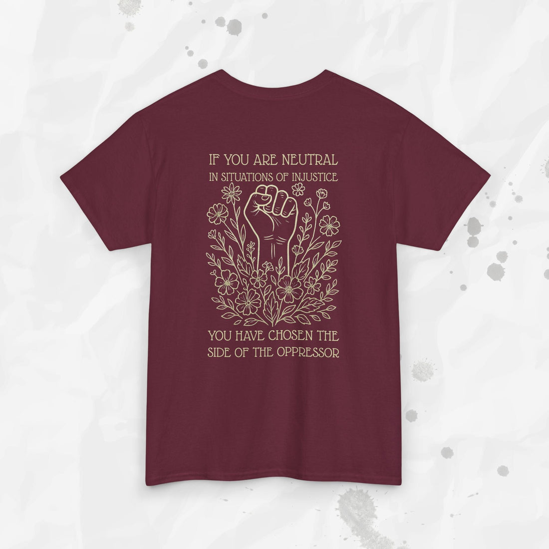 You Have Chosen the Side Graphic T-Shirt in Navy or Coral - Image 4
