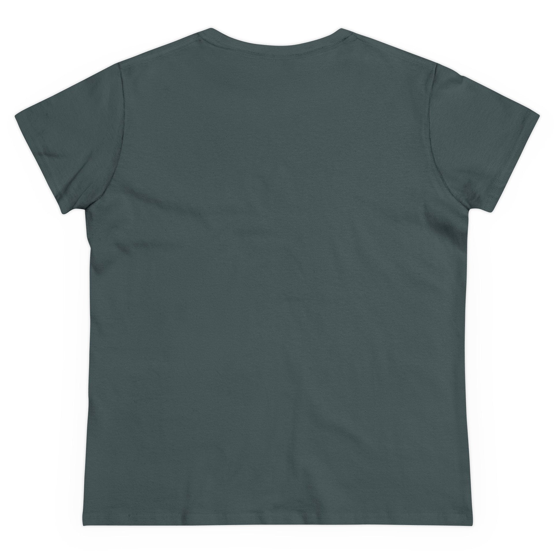 Women's Midweight Cotton T-Shirt - Casual Minimalist Crew