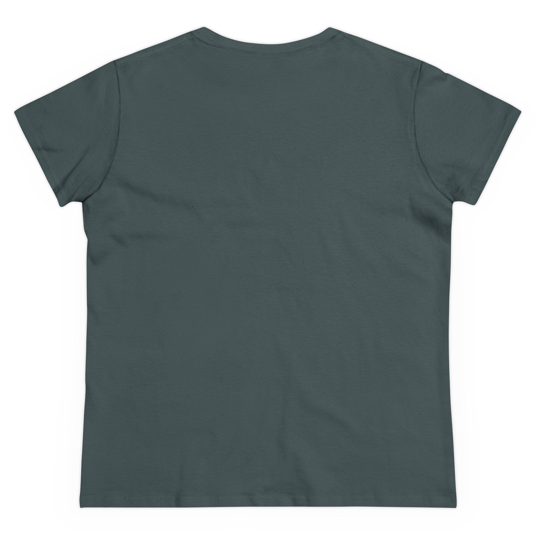 Women's Midweight Cotton T-Shirt - Casual Minimalist Crew