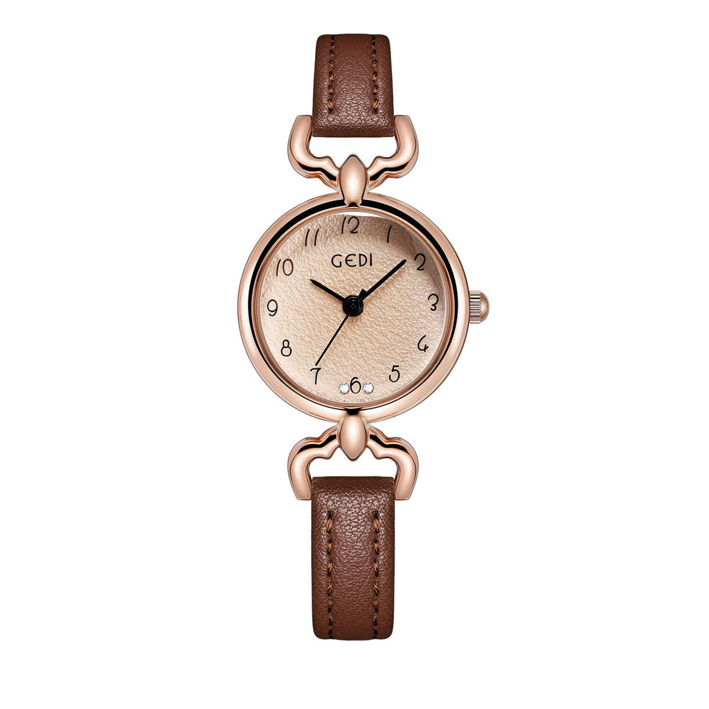 Slim Textured Petite Dial Quartz Ladies Watch