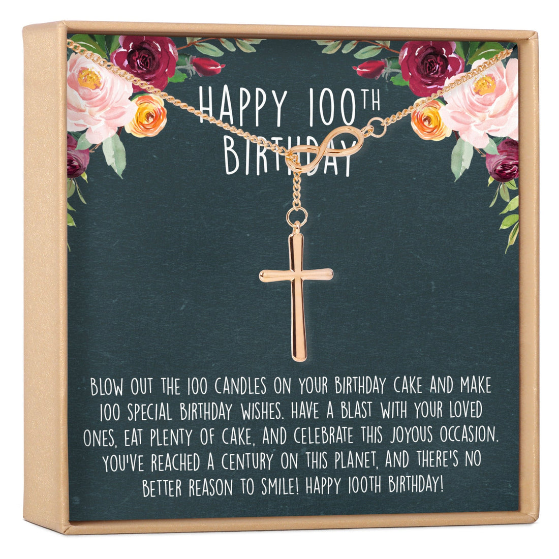 100th Birthday Necklace, Multiple Styles