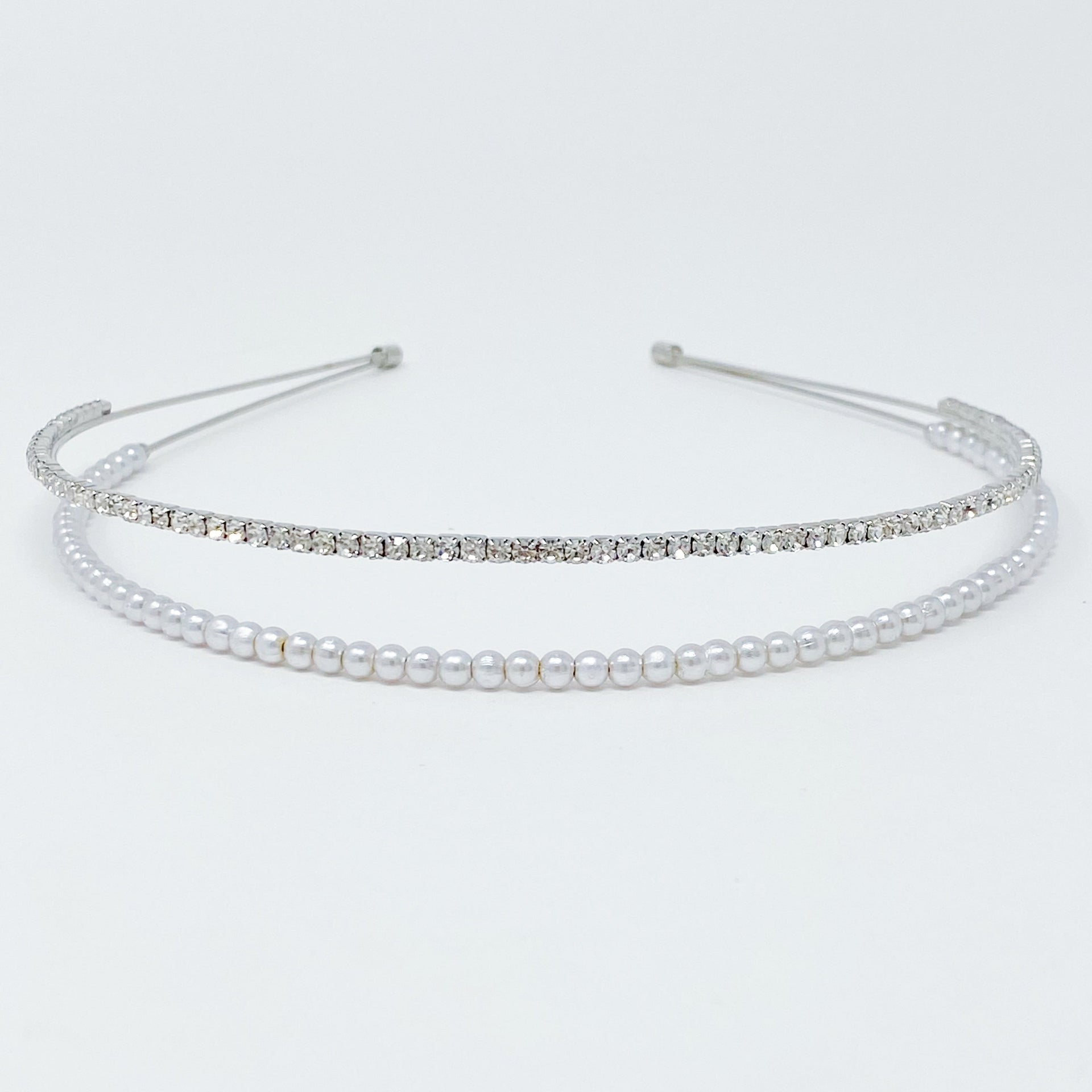 Pearls And Diamond Duo Headband
