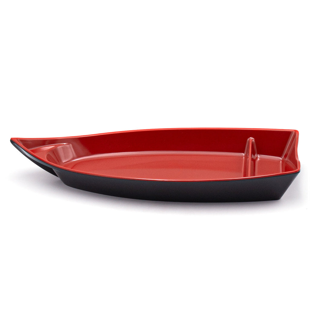 Boat-Shaped Melamine Sushi Plate Set of 5