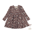 The Printed Long Sleeve Dress - Flora