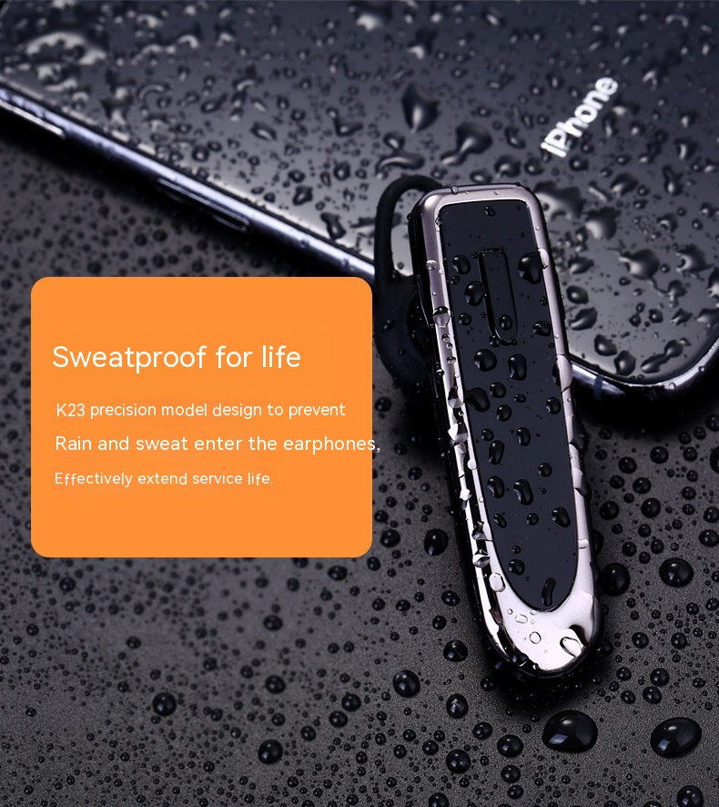 Bluetooth 5.0 Wireless Earpiece with Dual Mic Noise Cancelling