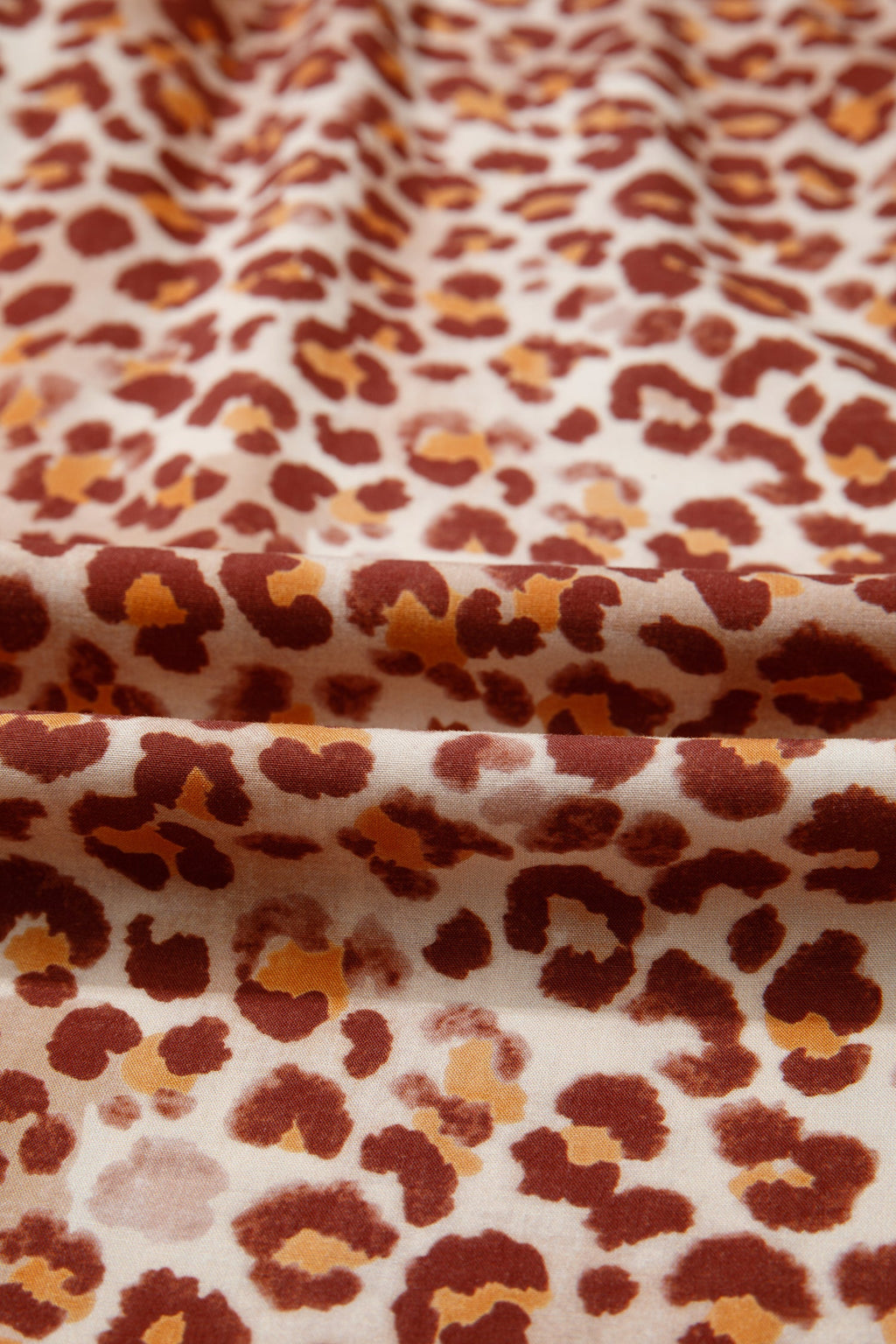 Leopard Contrast Trim Top and Pant Set