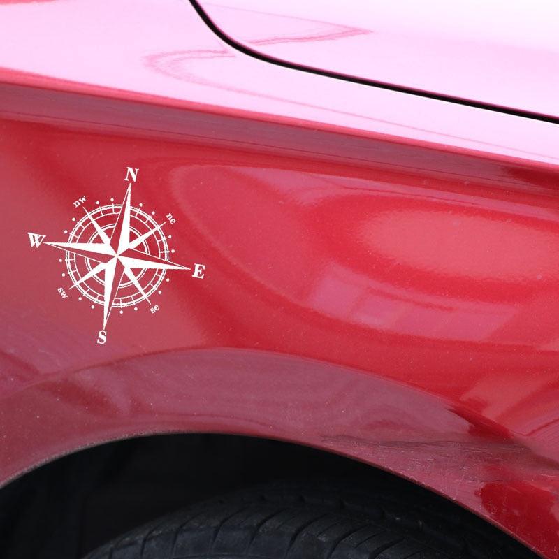Compass Graphic Vinyl Decal 15cm Waterproof Car Hood Sticker