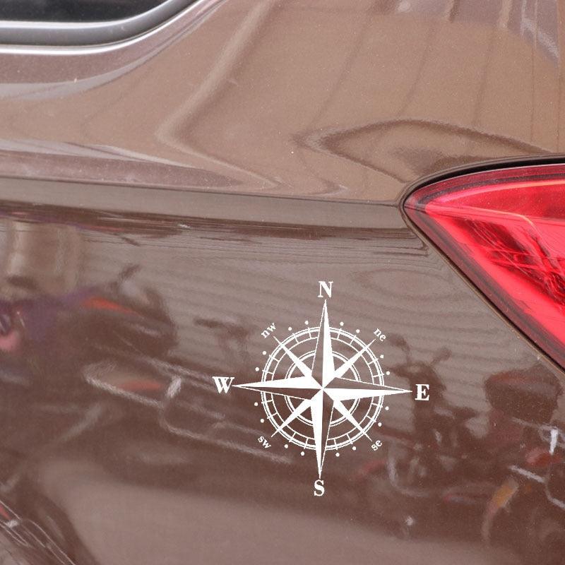 Compass Graphic Vinyl Decal 15cm Waterproof Car Hood Sticker