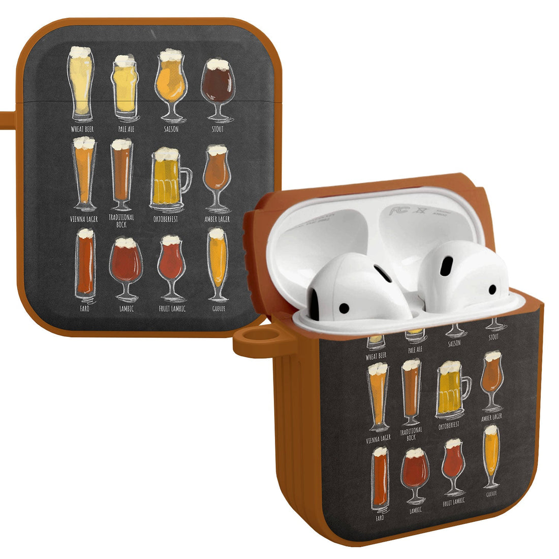 Wine Beer Booze HDX Protective Case for Apple AirPods Gen 1 2